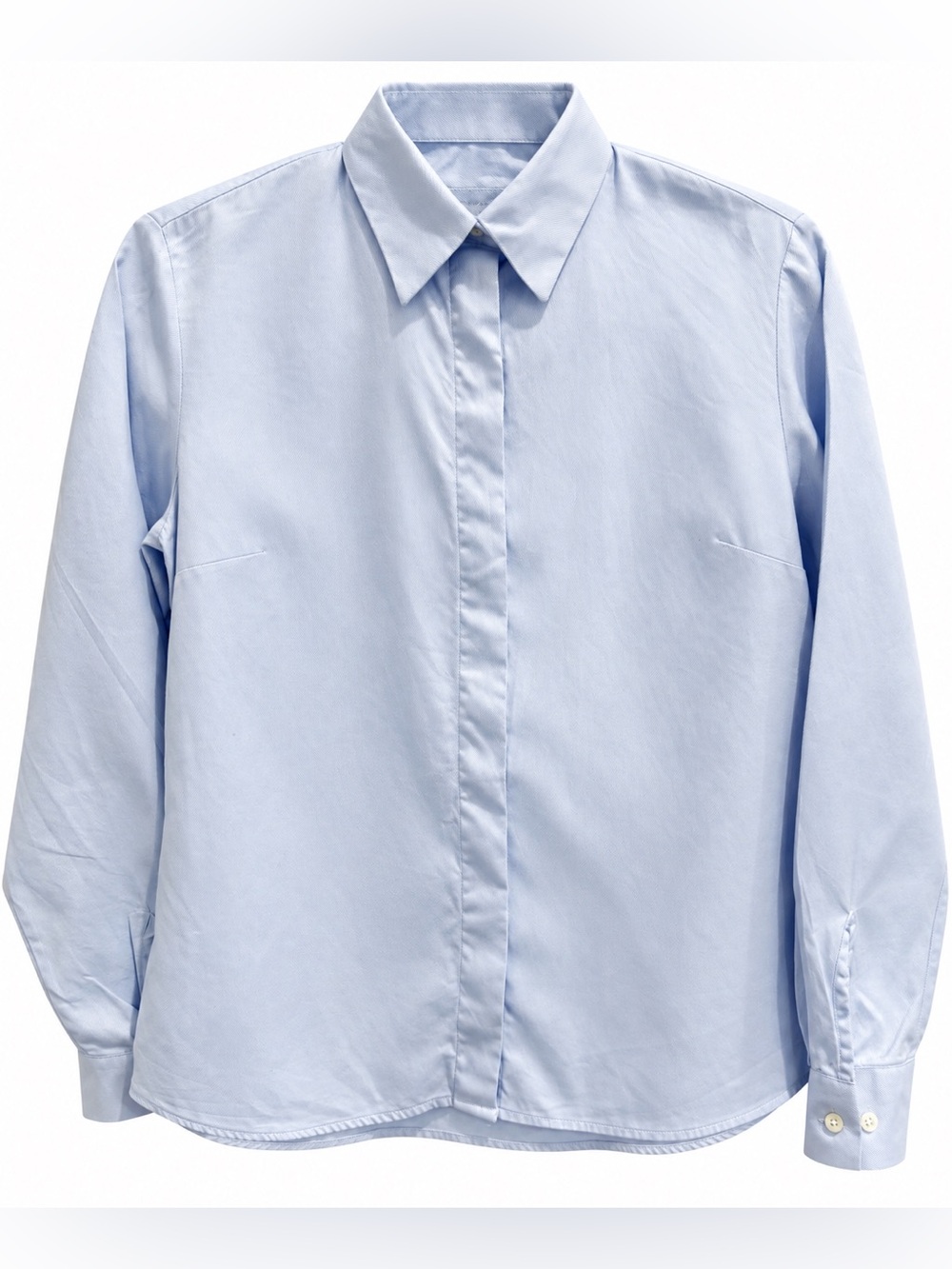 Walker Slater Cotton Women’s Light Blue Fine Twill Button Down Top Size 8 (US 4)